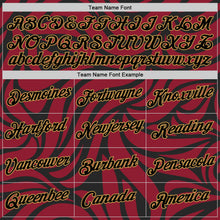 Load image into Gallery viewer, Custom Crimson Black-Old Gold 3D Esports Performance T-Shirt