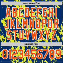 Load image into Gallery viewer, Custom US Navy Blue Orange-Neon Yellow 3D Esports Performance T-Shirt