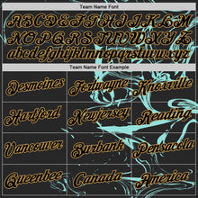 Load image into Gallery viewer, Custom Black Ice Blue-Old Gold 3D Esports Performance T-Shirt