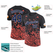 Load image into Gallery viewer, Custom Black Navy-Medium Pink 3D Esports Performance T-Shirt