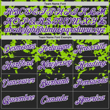 Load image into Gallery viewer, Custom Black Purple-Neon Green 3D Esports Performance T-Shirt