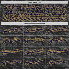 Load image into Gallery viewer, Custom Black Navy-Old Gold 3D Esports Performance T-Shirt