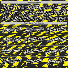 Load image into Gallery viewer, Custom Black Light Yellow-White 3D Esports Performance T-Shirt