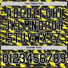 Load image into Gallery viewer, Custom Black Light Yellow-White 3D Esports Performance T-Shirt