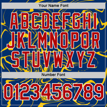 Load image into Gallery viewer, Custom US Navy Blue Red-Yellow 3D Esports Performance T-Shirt