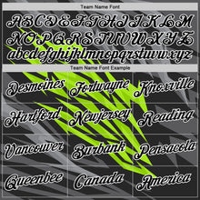 Load image into Gallery viewer, Custom Black Neon Green-Steel Gray 3D Esports Performance T-Shirt