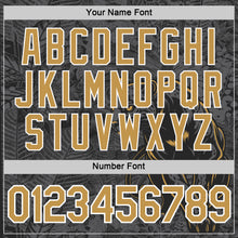 Load image into Gallery viewer, Custom Black Old Gold-Steel Gray 3D Esports Leopard Performance T-Shirt