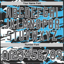 Load image into Gallery viewer, Custom Black Steel Gray-Sky Blue 3D Esports Performance T-Shirt