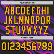 Load image into Gallery viewer, Custom Black Gold Purple-Deep Pink 3D Esports Performance T-Shirt