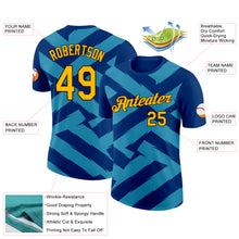 Load image into Gallery viewer, Custom US Navy Blue Gold Panther Blue-Brown 3D Esports Performance T-Shirt