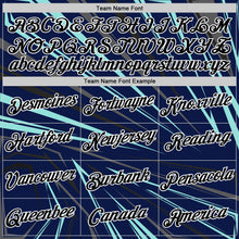 Load image into Gallery viewer, Custom Navy Black Ice Blue-Steel Gray 3D Esports Performance T-Shirt