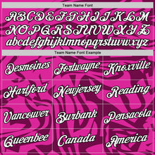 Load image into Gallery viewer, Custom Deep Pink White-Black 3D Esports Performance T-Shirt