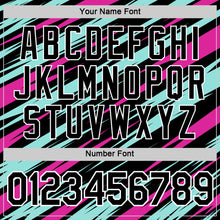 Load image into Gallery viewer, Custom Black Ice Blue-Deep Pink 3D Esports Performance T-Shirt