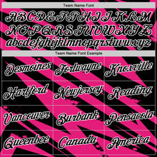 Load image into Gallery viewer, Custom Black Hot Pink-White 3D Esports Performance T-Shirt