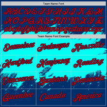 Load image into Gallery viewer, Custom US Navy Blue Red Ice Blue-Navy 3D Esports Performance T-Shirt