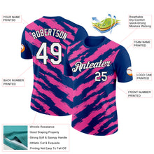 Load image into Gallery viewer, Custom US Navy Blue Pink-Black 3D Esports Performance T-Shirt