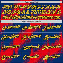 Load image into Gallery viewer, Custom US Navy Blue Yellow Fire Red-Navy 3D Esports Performance T-Shirt