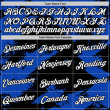 Load image into Gallery viewer, Custom Black White-Thunder Blue 3D Esports Performance T-Shirt