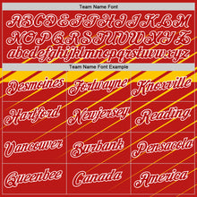 Load image into Gallery viewer, Custom Red Yellow-White 3D Esports Performance T-Shirt