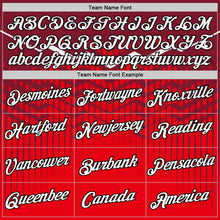 Load image into Gallery viewer, Custom Fire Red Crimson-Black 3D Esports Performance T-Shirt