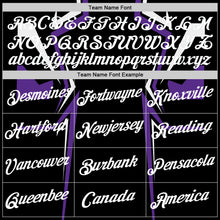 Load image into Gallery viewer, Custom Black White-Purple 3D Esports Performance T-Shirt