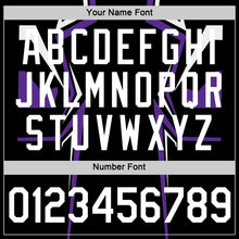 Load image into Gallery viewer, Custom Black White-Purple 3D Esports Performance T-Shirt