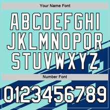 Load image into Gallery viewer, Custom Ice Blue US Navy Blue-Black 3D Esports Performance T-Shirt