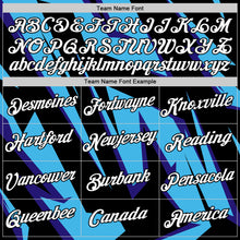 Load image into Gallery viewer, Custom Black Sky Blue-Dark Purple 3D Esports Performance T-Shirt