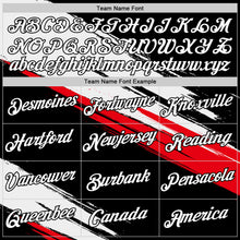 Load image into Gallery viewer, Custom Black White-Fire Red 3D Esports Performance T-Shirt