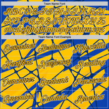 Load image into Gallery viewer, Custom Thunder Blue Gold-Black 3D Esports Performance T-Shirt