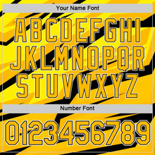 Load image into Gallery viewer, Custom Black Gold-White 3D Esports Performance T-Shirt