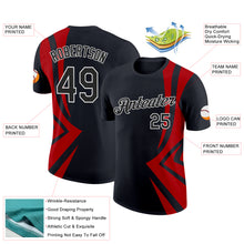 Load image into Gallery viewer, Custom Black Red-White 3D Esports Performance T-Shirt