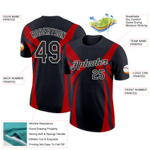 Load image into Gallery viewer, Custom Black Red-White 3D Esports Performance T-Shirt