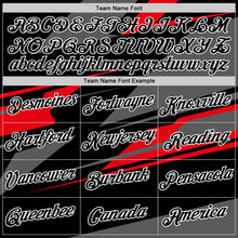 Load image into Gallery viewer, Custom Black Steel Gray-Fire Red 3D Esports Performance T-Shirt