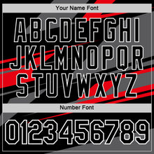 Load image into Gallery viewer, Custom Black Steel Gray-Fire Red 3D Esports Performance T-Shirt