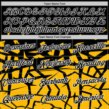 Load image into Gallery viewer, Custom Black Gold-White 3D Esports Performance T-Shirt