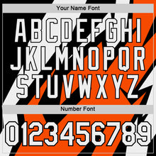 Load image into Gallery viewer, Custom Black White-Orange 3D Esports Performance T-Shirt