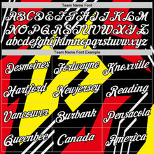 Load image into Gallery viewer, Custom Black Light Yellow-Fire Red 3D Esports Performance T-Shirt