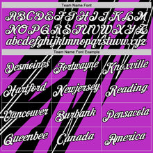 Load image into Gallery viewer, Custom Black White-Purple 3D Esports Performance T-Shirt