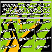 Load image into Gallery viewer, Custom Black Neon Green-Gold 3D Esports Performance T-Shirt