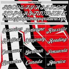 Load image into Gallery viewer, Custom Black White-Fire Red 3D Esports Performance T-Shirt