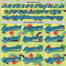 Load image into Gallery viewer, Custom Green Sky Blue-Black 3D St. Patrick's Day Shamrock Beer Authentic Baseball Jersey