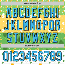 Load image into Gallery viewer, Custom Green Sky Blue Light Yellow-Black 3D St. Patrick's Day Shamrock Beer Authentic Baseball Jersey