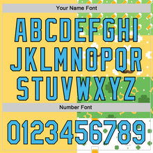 Load image into Gallery viewer, Custom Green Sky Blue Light Yellow-Black 3D St. Patrick's Day Shamrock Beer Authentic Baseball Jersey