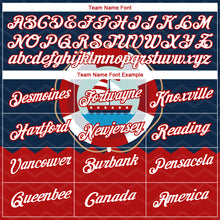 Load image into Gallery viewer, Custom Navy White-Red 3D Pattern Design Sailing Ship Columbus Day Performance T-Shirt