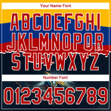 Load image into Gallery viewer, Custom Gold Red Royal-Black 3D Pattern Design Ecuador Independence Day Performance T-Shirt