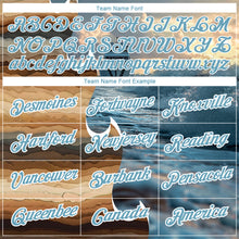 Load image into Gallery viewer, Custom Shadow Blue White 3D Pattern Design Sailing Cruise Ship Columbus Day Performance T-Shirt