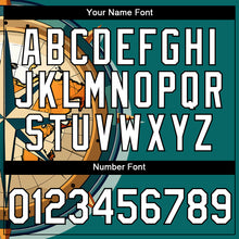 Load image into Gallery viewer, Custom Teal White-Black 3D Pattern Design Sailing Ship Compass Columbus Day Performance T-Shirt