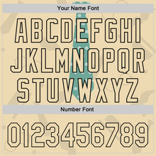 Load image into Gallery viewer, Custom Cream Black 3D Pattern Design Father's Day Tie Authentic Baseball Jersey