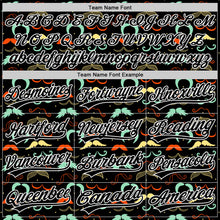 Load image into Gallery viewer, Custom Black White 3D Pattern Design Father's Day Mustache Authentic Baseball Jersey